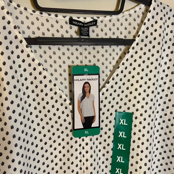 Hilary Radley blouse, V-neck - Picture 5 of 6